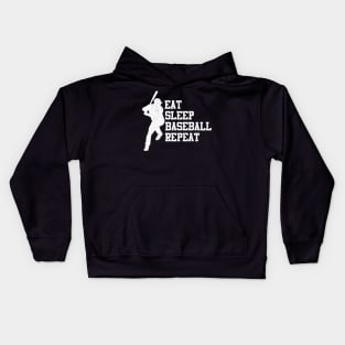 Eat Sleep Baseball Repeat Kids Hoodie